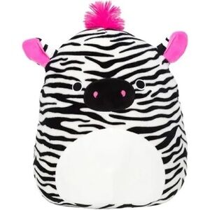 Squishmallows Zebra Plush with Pink Highlights